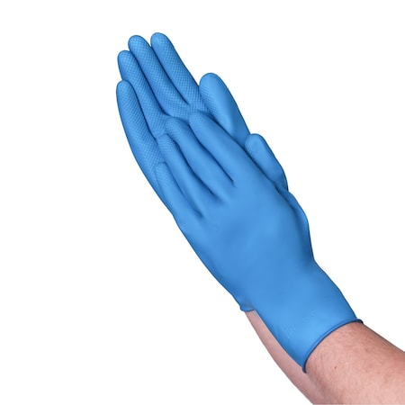 Vguard Chemical Resistant Gloves, 13.0 MIL, Blue, 288 PK C23A38